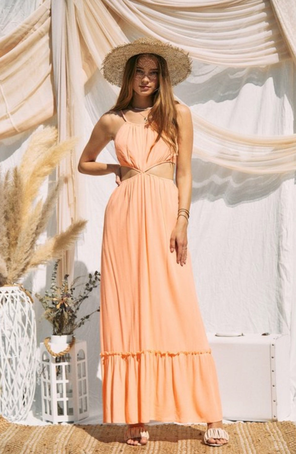 Anne Cut Out Maxi Dress