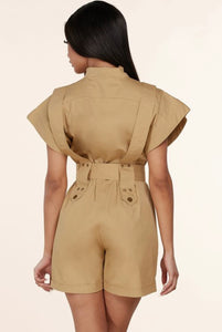 Jessie Khaki Romper