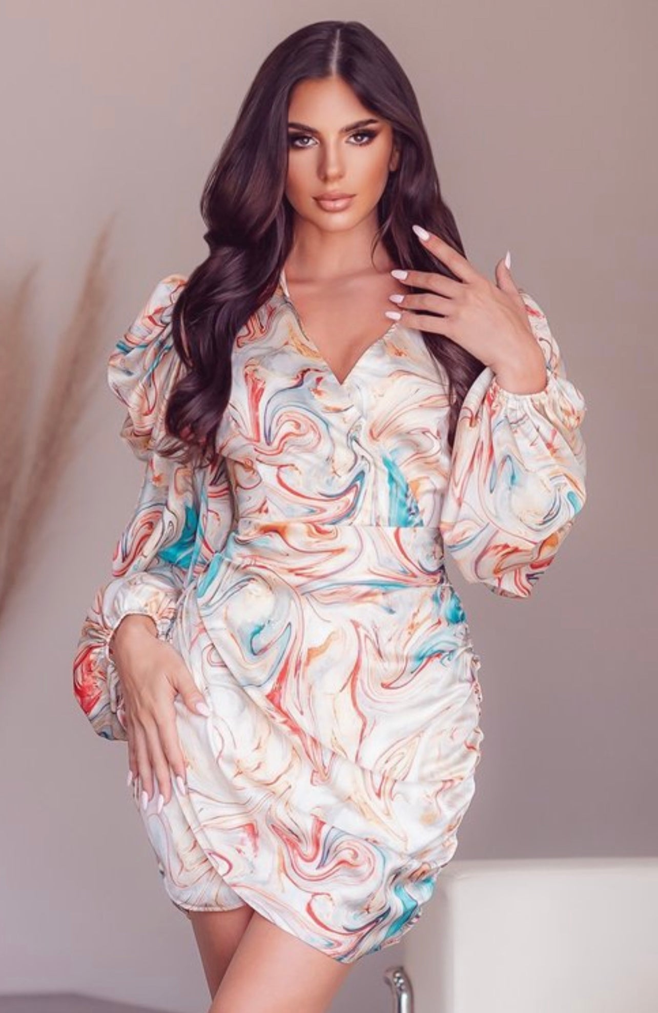 Jermaine Marble Mini Dress